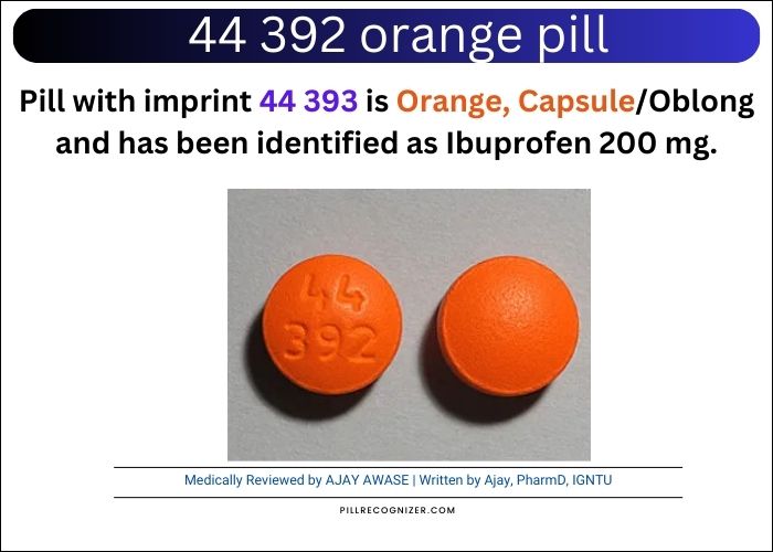 44 392 orange pill