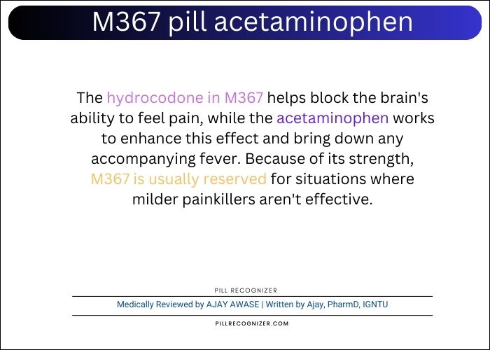 m367 pill acetaminophen