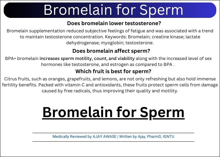 Bromelain for Sperm