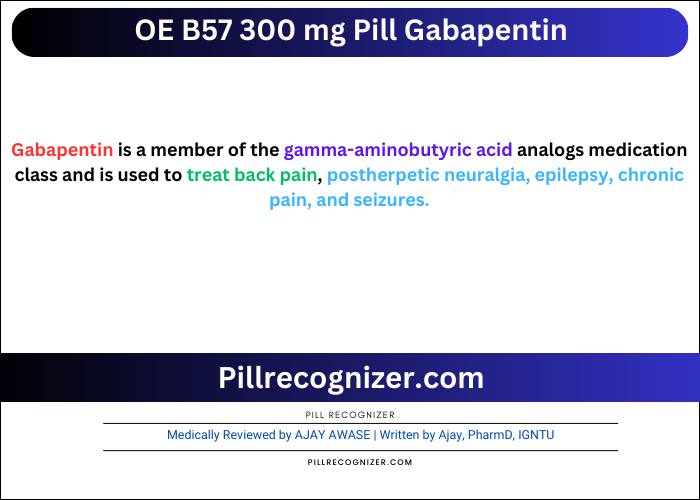 OE B57 300 mg Pill Gabapentin