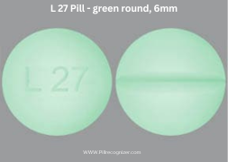 L 27 Pill - green round, 6mm