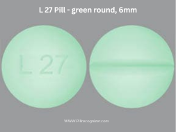 L 27 Pill - green round, 6mm