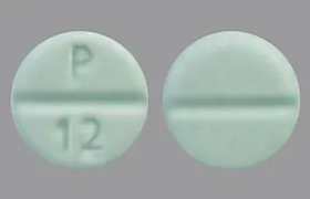 P 12 Pill - green round, 7mm