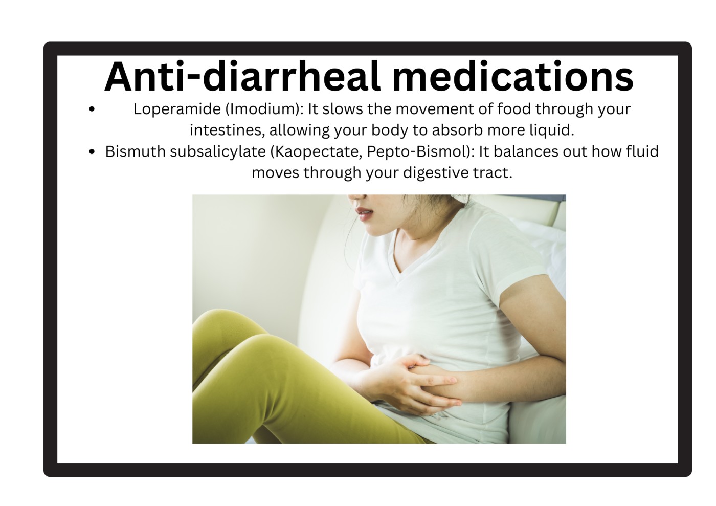 Anti-diarrheal medications